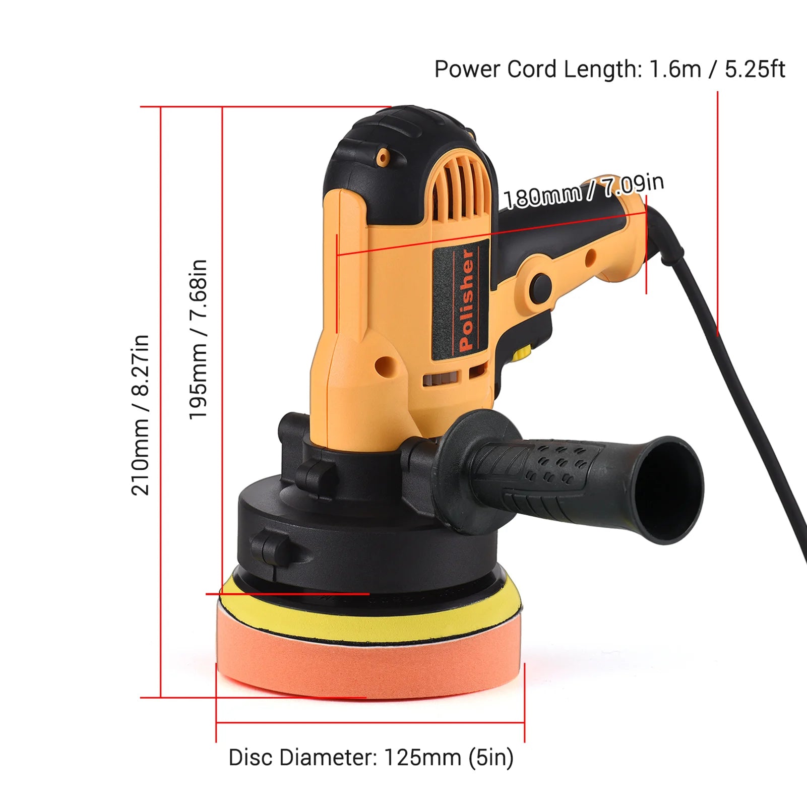 Electric Polisher 5 Inch Car Polishing Kit 700W Variable Speed automotive polisher Waxing Machine Auto Parts Power Tools